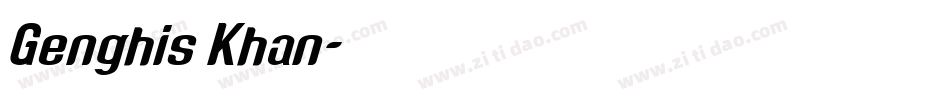Genghis Khan字体转换